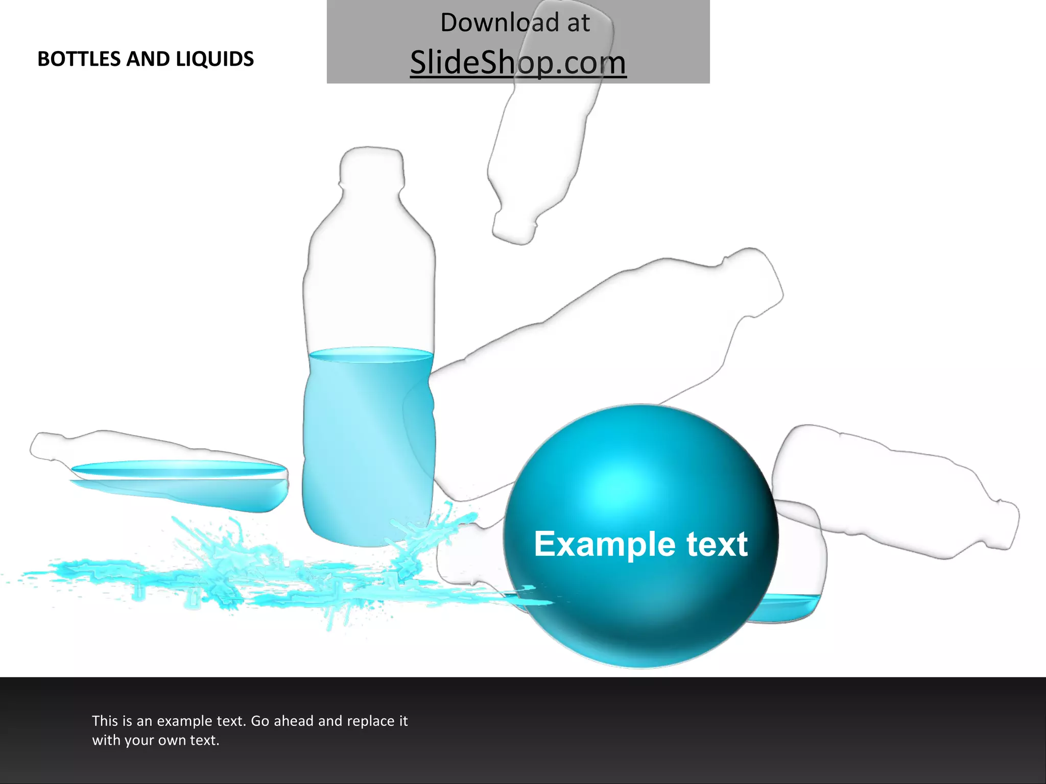This is an example text. Go ahead and replace it with your own text. BOTTLES AND LIQUIDS Example text 