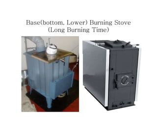 Base(bottom, Lower) Burning Stove
(Long Burning Time)
 