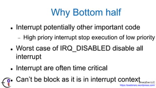 Bottom half in linux kernel | PPTX