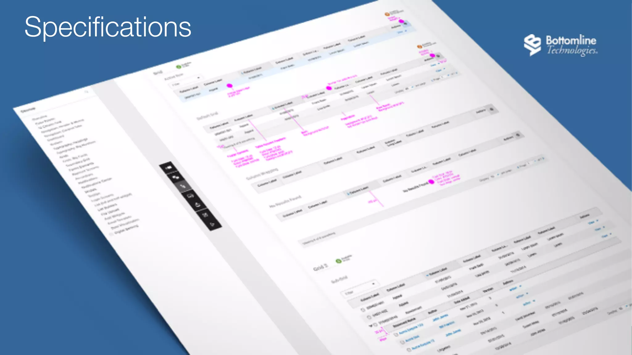 Prototype
• Team library: global repository of “approved” components
• High fidelity, branded interactive prototypes
• Usability testing of workflow options and iterations
• Detailed annotations illustrate functional requirements
 