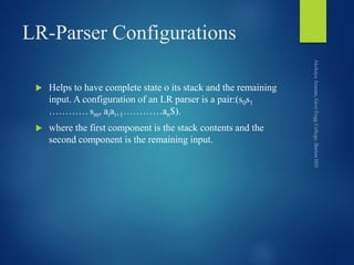 Bottom up parser | PDF