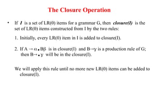 Rules Lr Comprehensive Overview of Bottom-Up and LR Parsing Techniques in ...