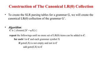 Comprehensive Overview of Bottom-Up and LR Parsing Techniques in ...