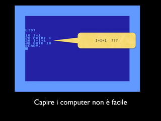 I=I+1   ???




Capire i computer non è facile
 