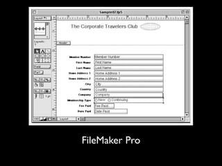 FileMaker Pro
 