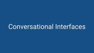 David Pichsenmeister
@3x14159265
http://www.slideshare.net/kleinerperkins/2016-internet-trends-report/125?src=clipshare
● 2014 Baidu - 1 of 10 searches
through voice
● 2016 Android - 1 of 5 searches
through voice
● 2020 Baidu - At least 50%
searches through voice and
images
 