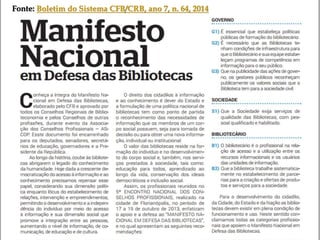 Fonte: Boletim do Sistema CFB/CRB, ano 7, n. 64, 2014
 