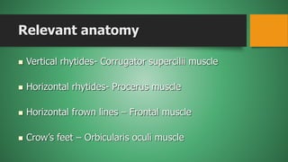 Botulinum toxin use in dermatology | PPTX