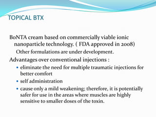 Botulinum toxin in dermatology ppt