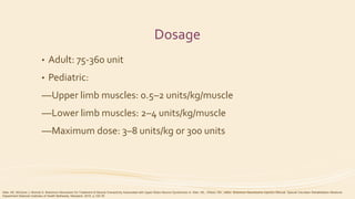 Botulinum Toxin Injection for Spasticity | PPTX