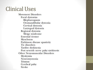 Clinical Uses
 