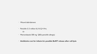 Tetanus Pathophys Botulism and Tetanus pathophysiology and toxixity | PPTX