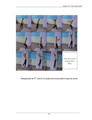 Chapitre III : Etude expérimentale

Photos prises à partir
du logiciel Movie
Maker

Photogramme du 2eme essai de l’exécution des trois premières étapes du smash

54

 