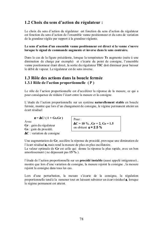 شرح Boucles De Regulation