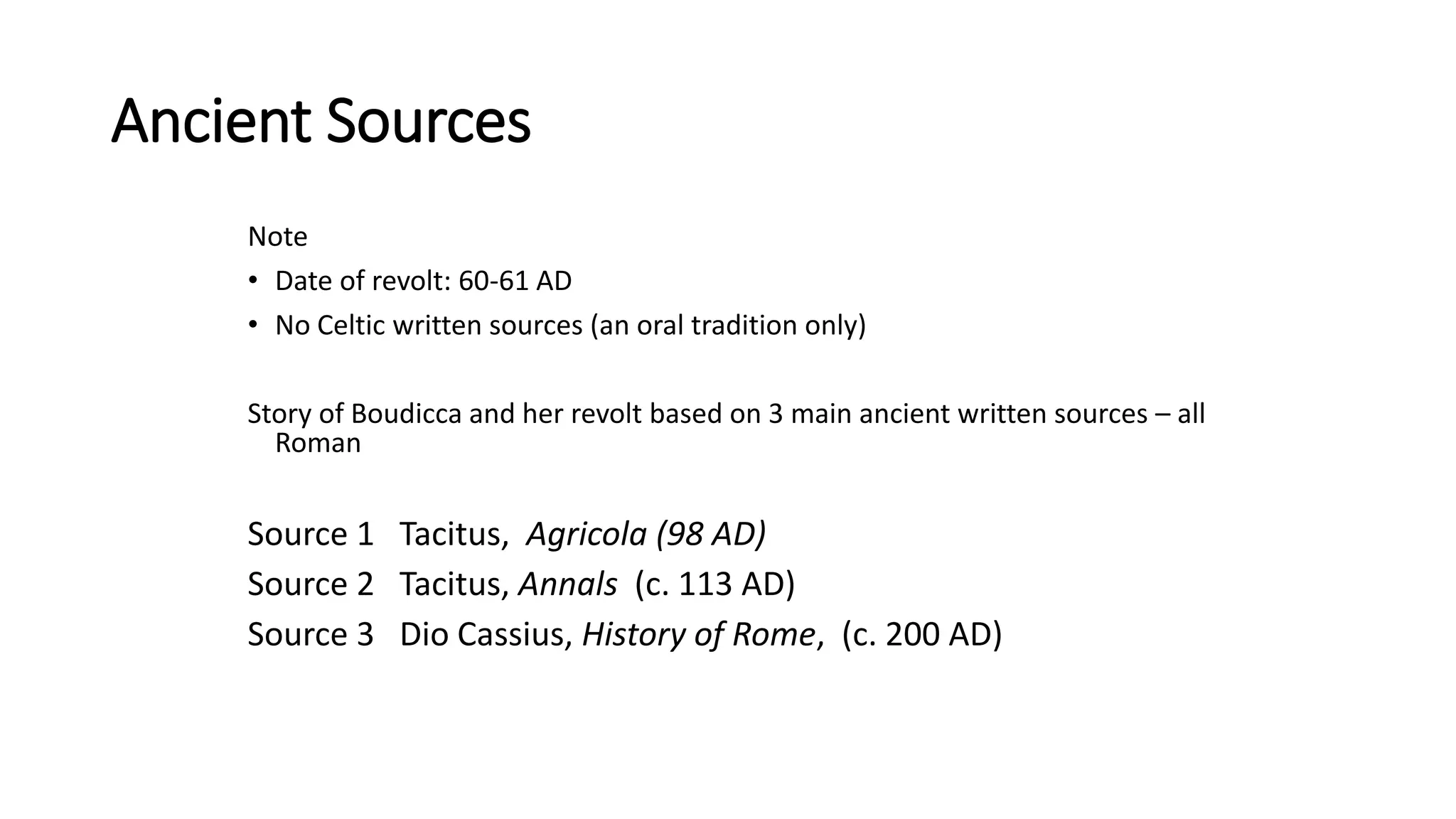 Boudicca ppt short | PPT