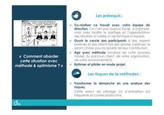 © Dibs I Confidentiel 7
« Comment aborder
cette situation avec
méthode & optimisme ? »
Les prérequis :
Co-réaliser ce trav...