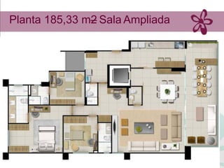 Planta 185,33 m2 Sala Ampliada
               –
 