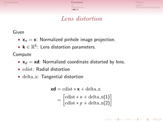 Bouguet's MatLab Camera Calibration Toolbox | PDF