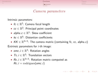 Bouguet's MatLab Camera Calibration Toolbox | PDF
