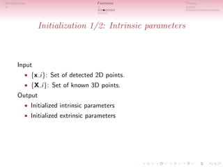 Bouguet's MatLab Camera Calibration Toolbox | PDF