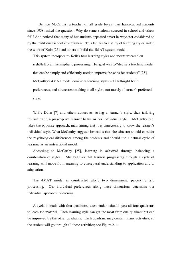 learning styles essay utilizing learning styles for e learning e learning essay