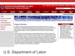 U.S. Department of Labor
 