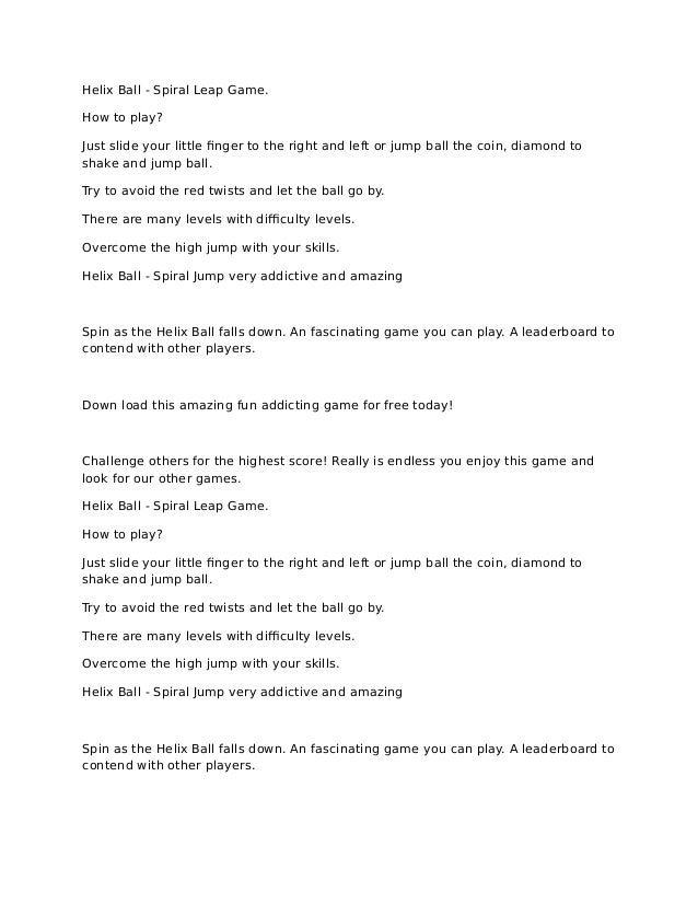 spiral jump ball slide