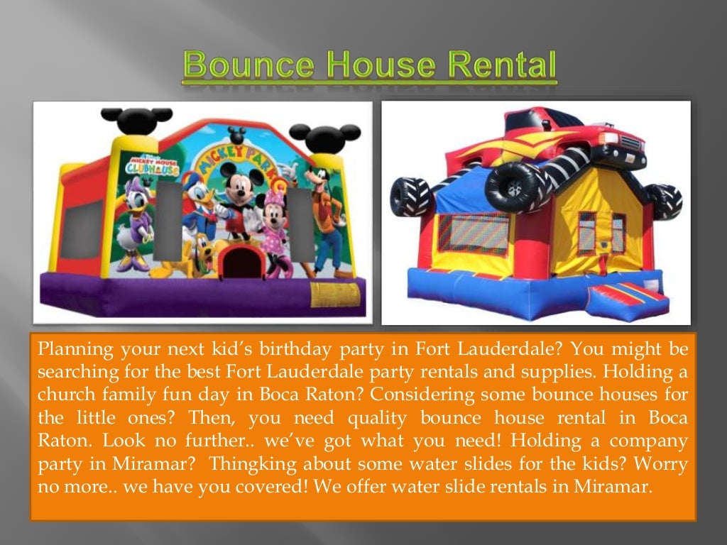 Bounce House Rental Boca Raton