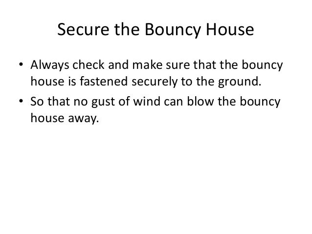 Bounce house safety tips