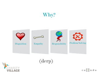 Why?
Empathy ResponsibilityDisposition Problem Solving
(derp)
 