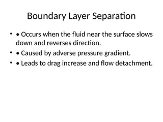 Comprehensive Overview of Boundary Layer Theory in Fluid Mechanics | PPTX