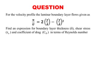 Boundary layer theory 4 | PPTX