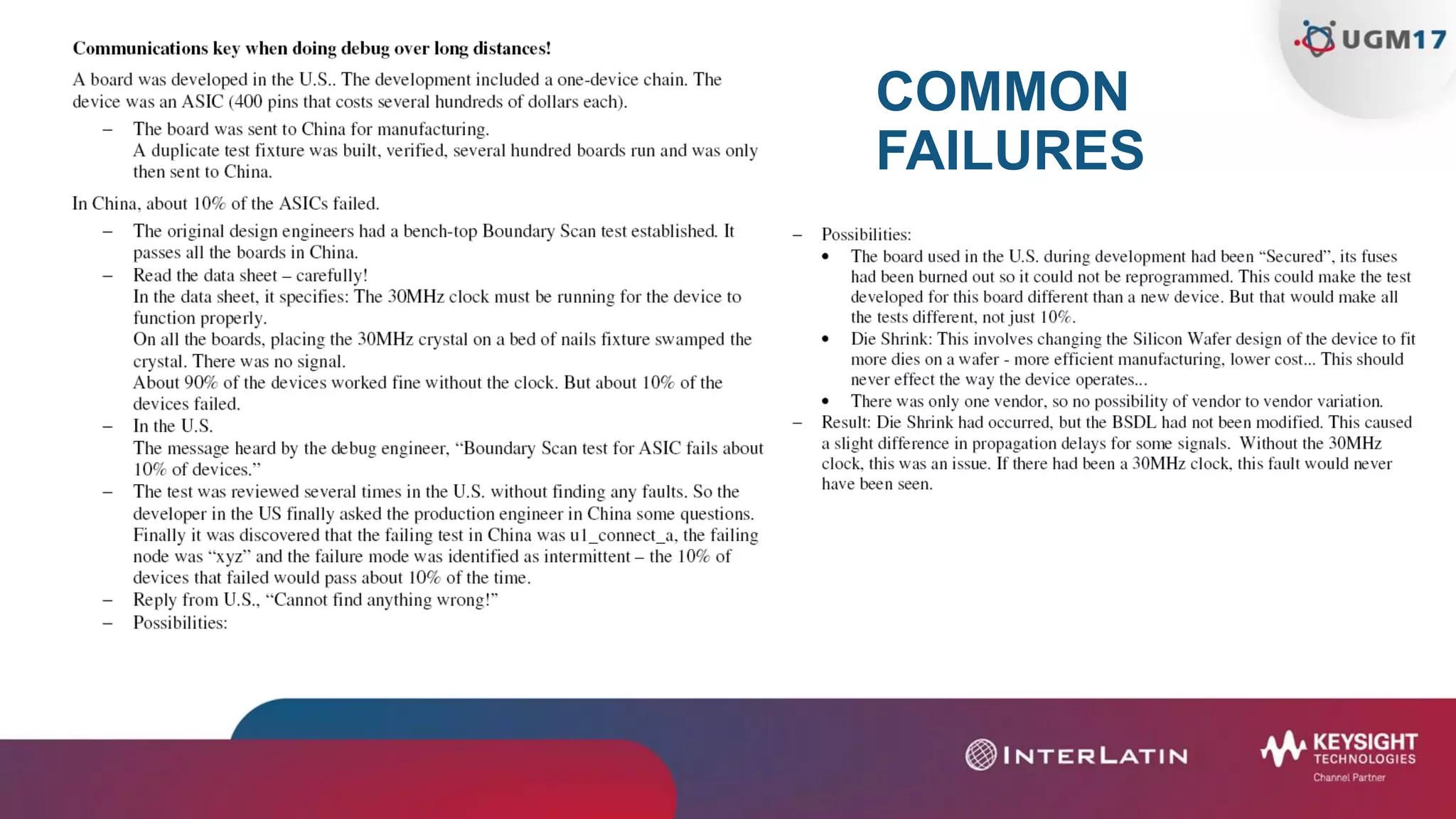 COMMON
FAILURES
 