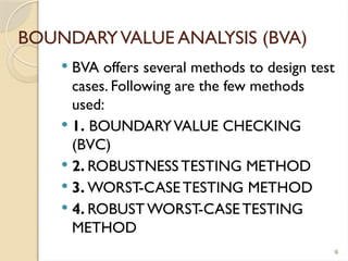 Practical Approach to Boundary Value Analysis in Software Testing | PPTX