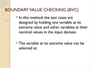 Practical Approach to Boundary Value Analysis in Software Testing | PPTX