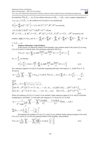 Boundary value problem and its application in i function of ...