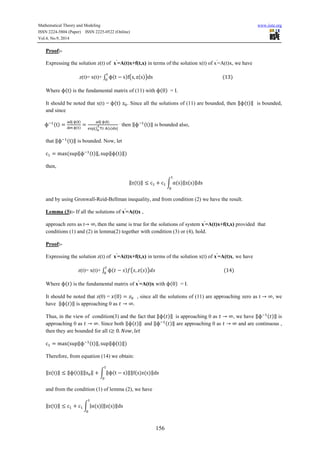 Bounded solutions of certain (differential and first order | PDF