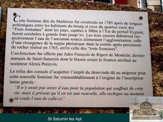 St Saturnin les Apt
 