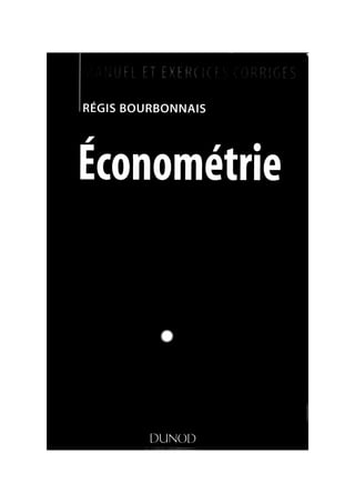 Bourbonnais econométrie partie 1