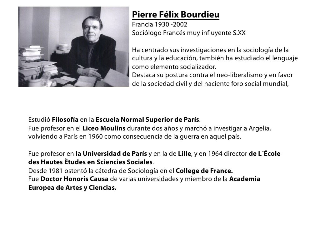 Pierre Bourdieu 