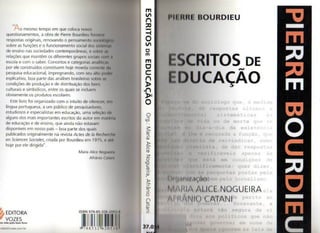 Bourdieu, p. escritos da educação