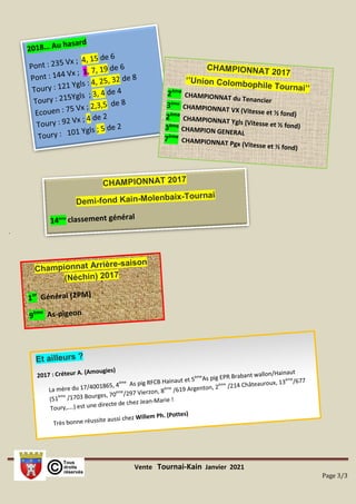 Vente Tournai-Kain Janvier 2021
Page 3/3
.
 
