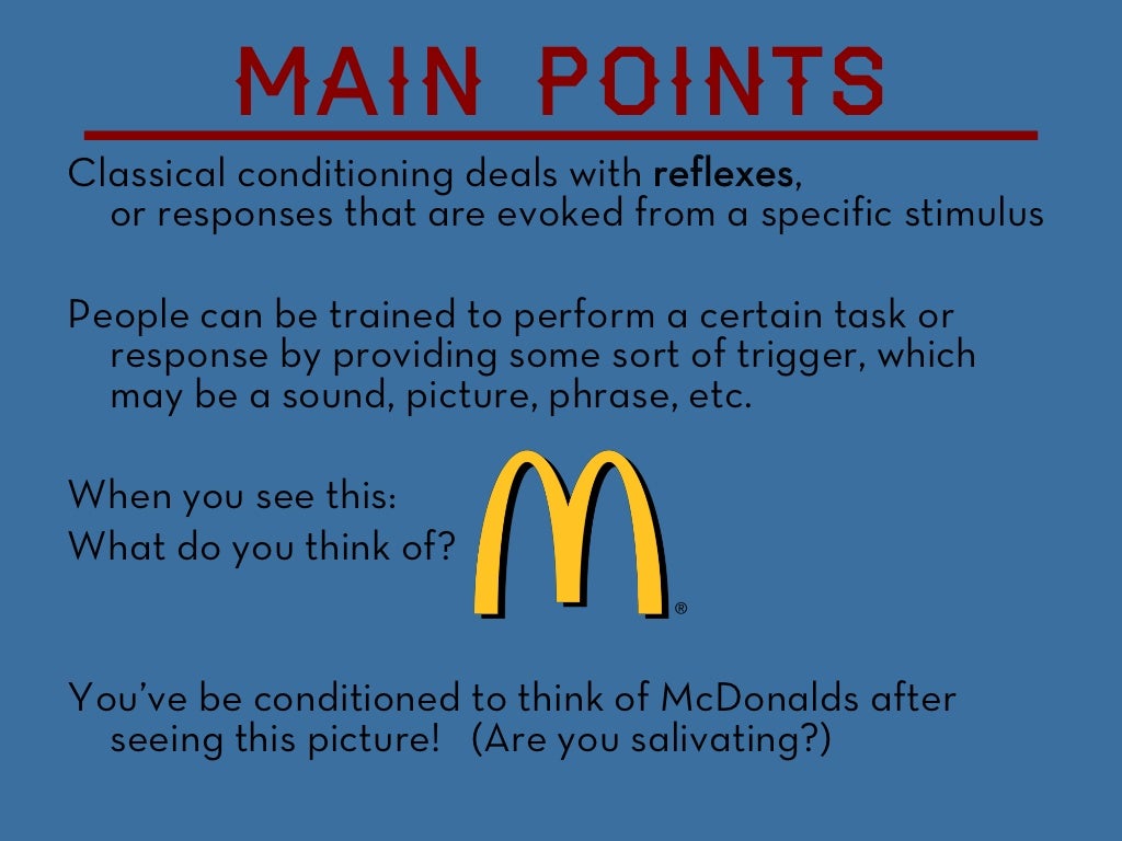 Classical Conditioning in the Classroom