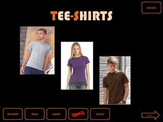 TEE-SHIRTS
TEE-SHIRT PATCHCASQUETTESWEATPOLO POLO
ACCUEIL
SOON
 