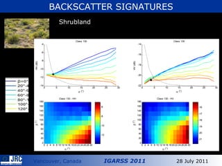 BACKSCATTER SIGNATURES Shrubland 