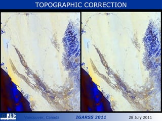 Detail Not corrected TOPOGRAPHIC CORRECTION 