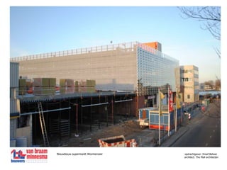 Nieuwbouw supermarkt Wormerveeropdrachtgever: Dreef Beheer                  architect: The Mall architecten