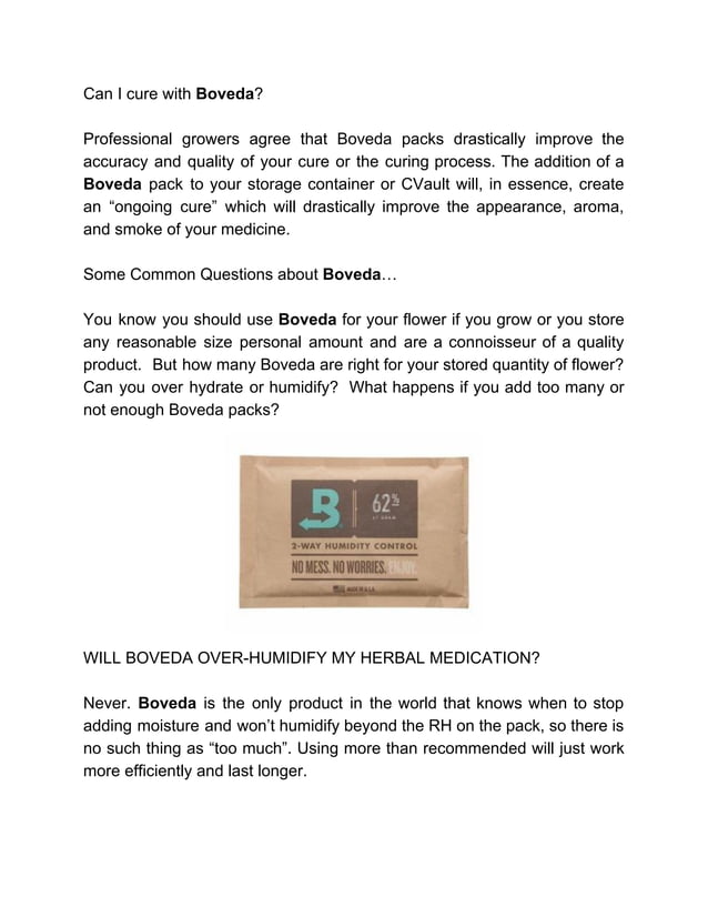 Boveda packs | PDF