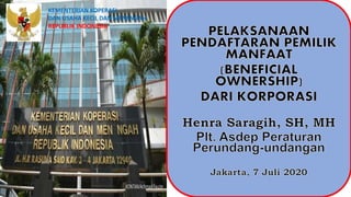 KEMENTERIAN KOPERASI
DAN USAHA KECIL DAN MENENGAH
REPUBLIK INDONESIA
 