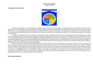 Creative Technology Curriculum for Grades 7-10: Innovation and Advanced ...